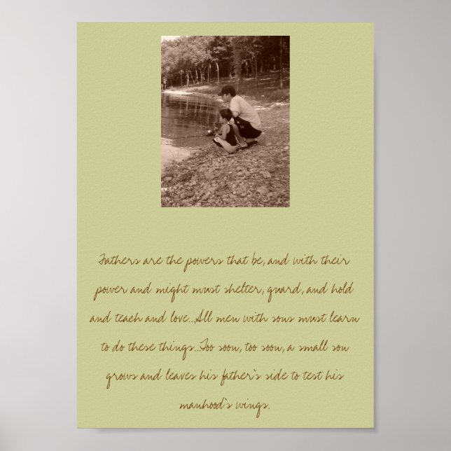 Ein Vater und Sohn Poster (Vorne)