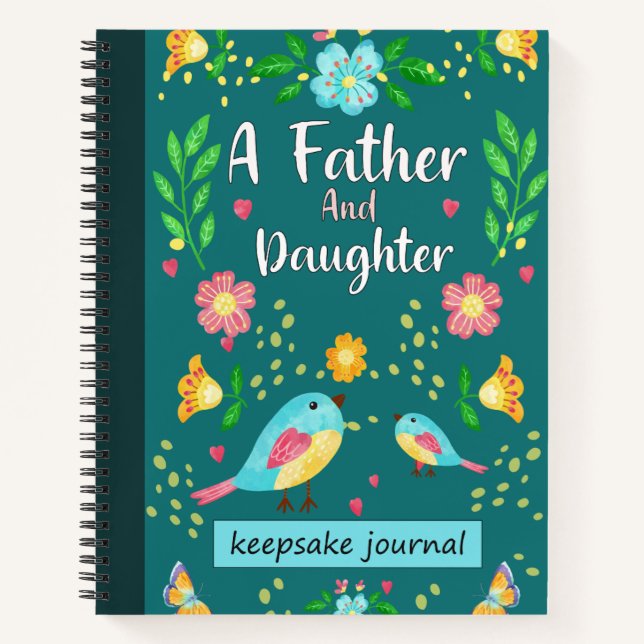 Ein Vater und Tochter Keepake Journal. Notizbuch (Vorderseite)
