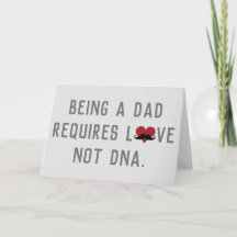 Ein Vater zu sein erfordert Liebe nicht DNA-Schnur