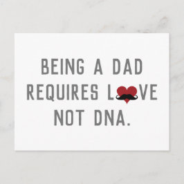 Ein Vater zu sein erfordert Liebe nicht DNA-Schnur Postkarte