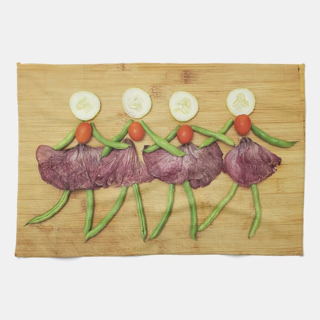 Ein VegARTable Chorus Küchentuch (Horizontal)