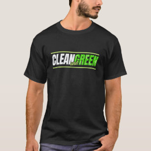 Ein Vegetarier ist sauber und grün Veganismus T-Shirt
