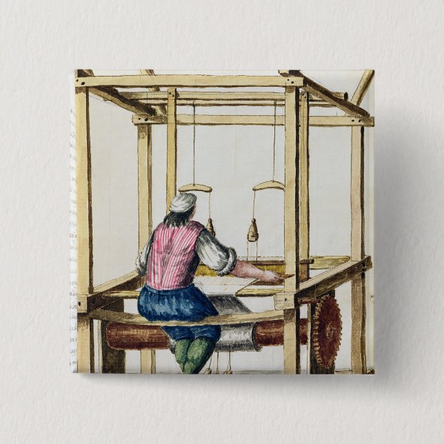 Ein venezianischer Weber Button (Vorderseite)