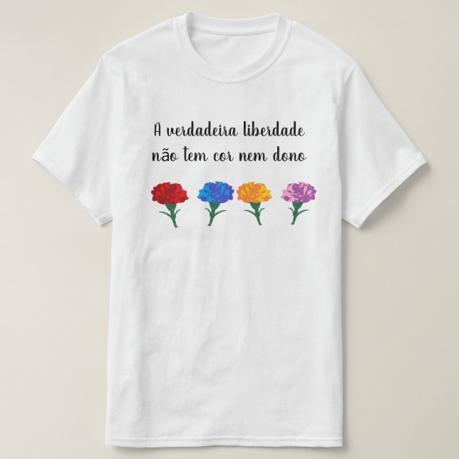 Ein verdadeira liberdade não tem Herz ohne T-Shirt (Design vorne)