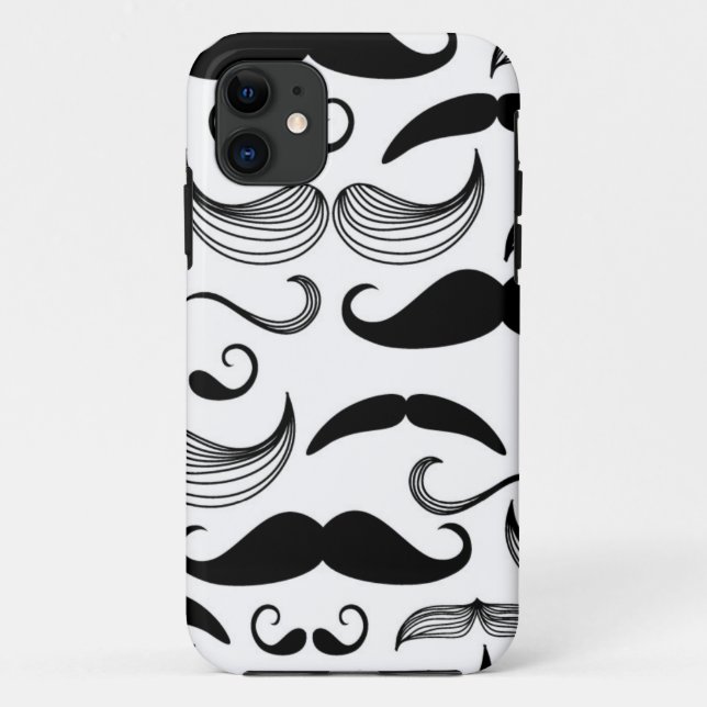 Ein Verein der Herren. Schnurrbartmuster 2 Case-Mate iPhone Hülle (Rückseite)