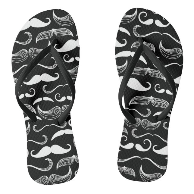 Ein Verein der Herren. Schnurrbartmuster Flip Flops (Fußbett)