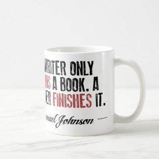 Ein Verfasser fängt nur ein Buch an. Ein Leser Kaffeetasse