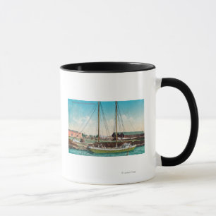 Ein VerschiffenSchooner ScenePetaluma, CA Tasse