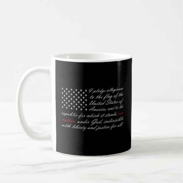 Ein Versprechen der USA zur Legitimation Kaffeetasse (Links)