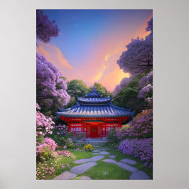 Ein verstecktes Spiel im Serenengarten Poster