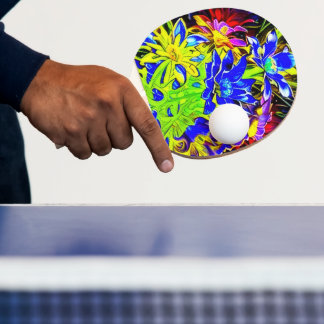 Ein verziertes Ping-Pong-Schläger Tischtennis Schläger
