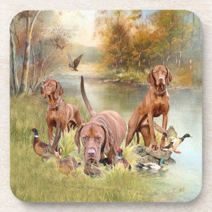 Ein vielseitiger Aristokrat in Ungarisch Vizsla Getränkeuntersetzer