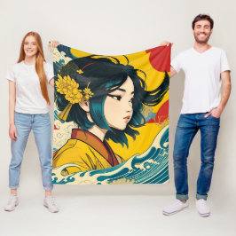 Ein vietnamesisches Mädchen im Vollblut Fleecedecke