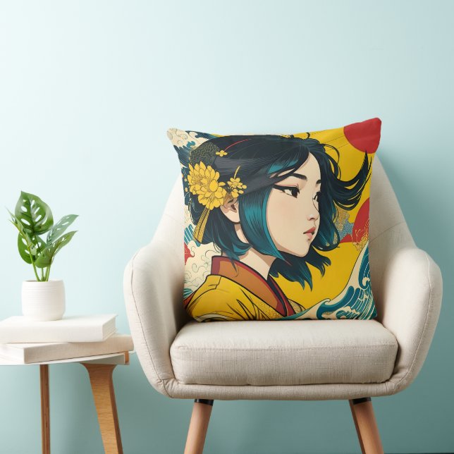 Ein vietnamesisches Mädchen im Vollblut Kissen (Stuhl )