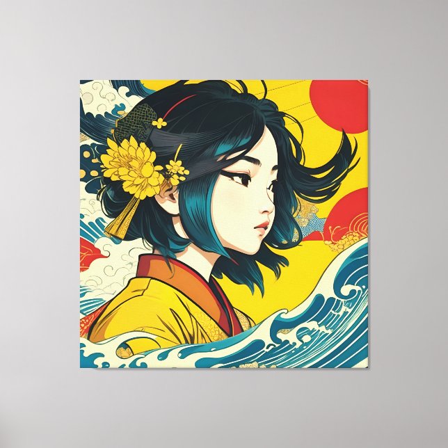 Ein vietnamesisches Mädchen im Vollblut Leinwanddruck (Vorderseite)
