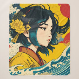 Ein vietnamesisches Mädchen im Vollblut Sherpadecke