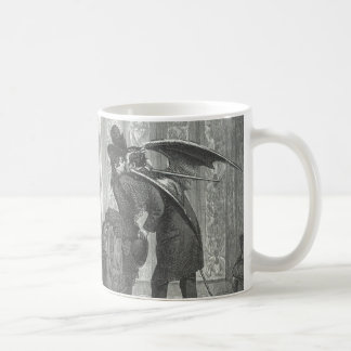 Ein viktorianischer/gotischer geflügelter Vampir b Kaffeetasse