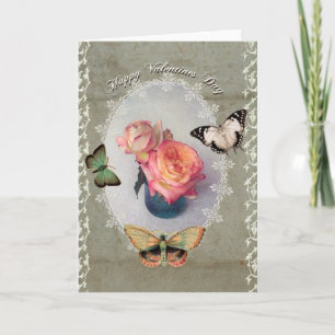 Ein Viktorianischer Valentinstag Feiertagskarte