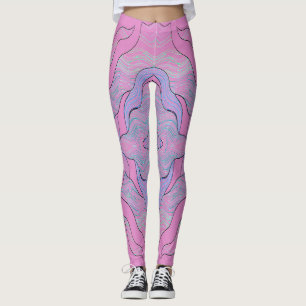 Ein Vintag rosa Leggings "Ratti_Creative_Arts"