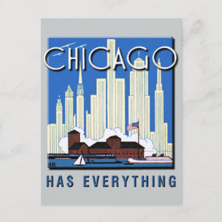 Ein Vintages Chicagoer Update Postkarte