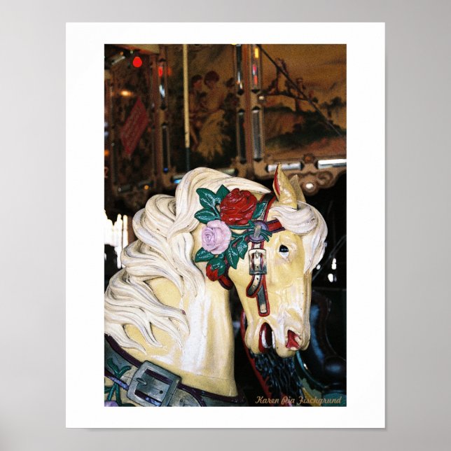 Ein Vintages Karussell Poster (Vorne)