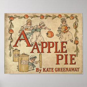 Ein Vintages Kunstwerk für Apple Pie Poster