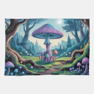 Ein violetter Pilz Geschirrtuch