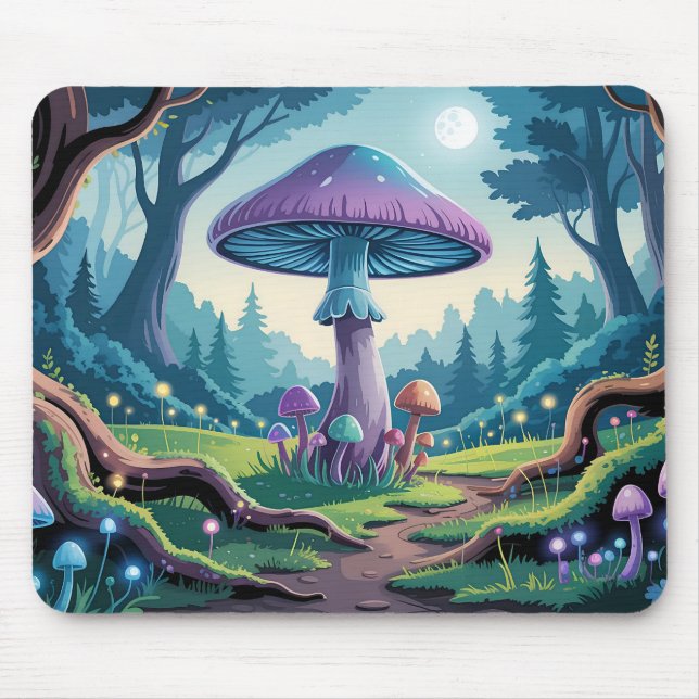 Ein violetter Pilz Mousepad (Vorne)