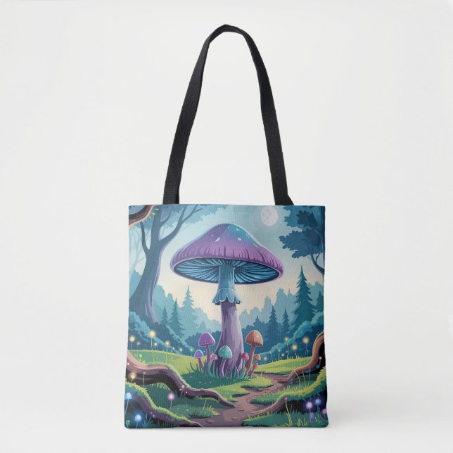 Ein violetter Pilz Tasche (Vorderseite)