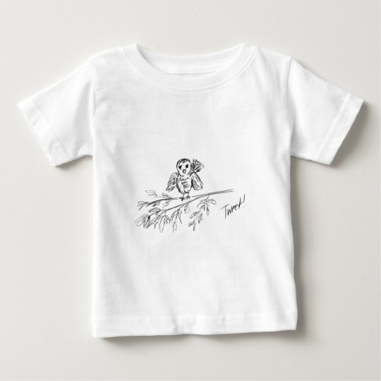 Ein Vogel, die Vorlage tweeten Baby T-shirt