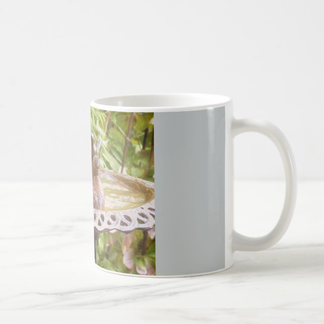 Ein Vogel in der bath-Tasse Kaffeetasse (Rechts)