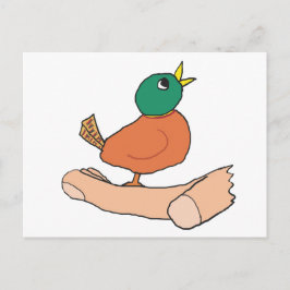 Ein Vogel in der Hand ist in Bush zweitrangig Postkarte