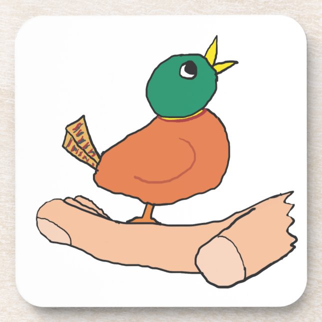 Ein Vogel in der Hand ist in Bush zweitrangig Untersetzer (Vorderseite)