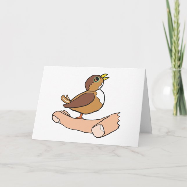 Ein Vogel in der Hand Karte (Vorderseite)