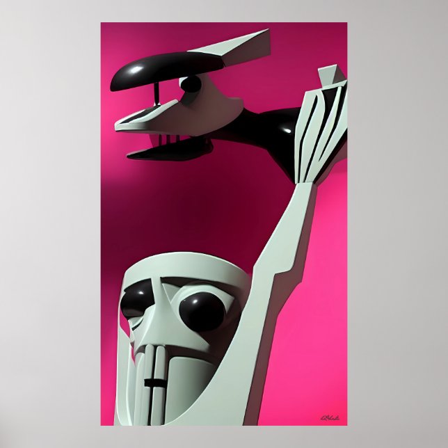 Ein Vogel in der Hand Poster (Vorne)