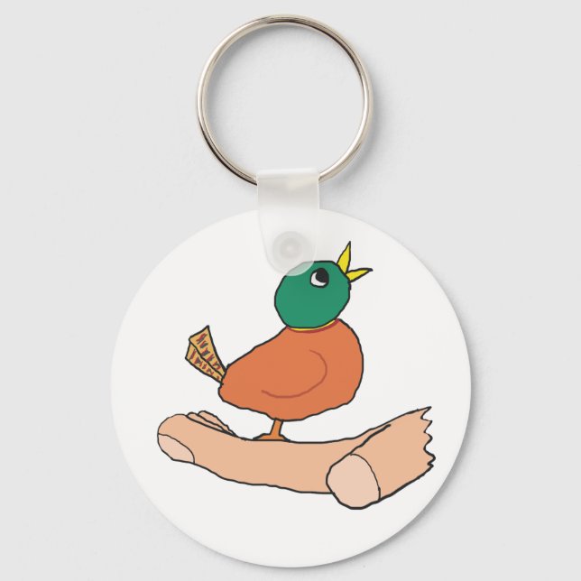 Ein Vogel in der Hand Schlüsselanhänger (Vorderseite)