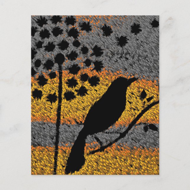 Ein Vogel unter den Feathers Paper Sheet (Vorderseite)