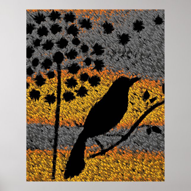 Ein Vogel unter den Feathers Poster (Vorne)