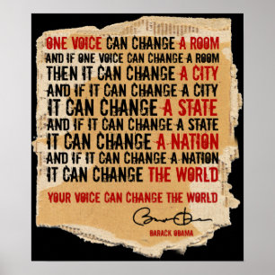 EIN VOICE-BARACK OBAMA - PST25x30 Poster