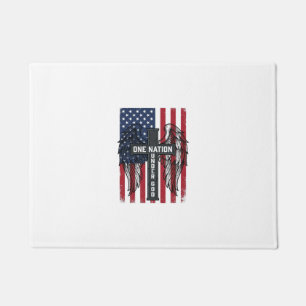 Ein Volk unter Gott Patrioten Kreuz Flügel Shirt_1 Fußmatte