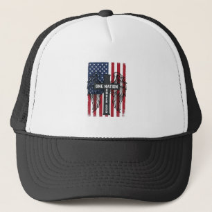 Ein Volk unter Gott Patrioten Kreuz Flügel Shirt_1 Truckerkappe