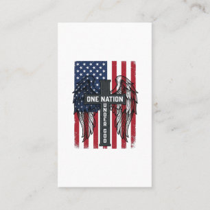Ein Volk unter Gott Patriotic Cross Wings Shirt_1 Visitenkarte