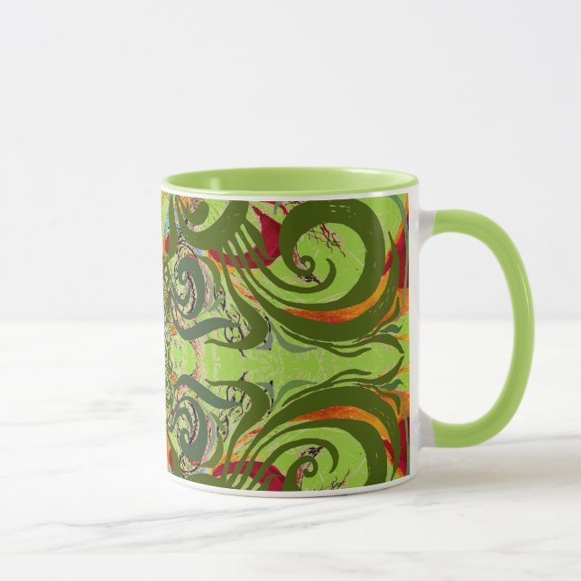 Ein Volkskunst-Cup Tasse (Rechts)