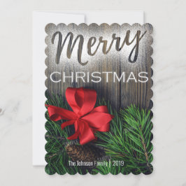 Ein vollblütiges Single Foto Frohe Weihnachtskarte