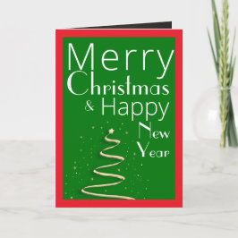 Ein vollblütiges Single Foto Frohe Weihnachtskarte Feiertagskarte