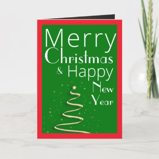 Ein vollblütiges Single Foto Frohe Weihnachtskarte Feiertagskarte