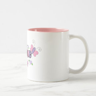 Ein von einem netten Bubbe Zweifarbige Tasse