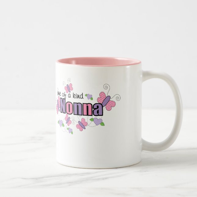 Ein von einem netten Nonna Zweifarbige Tasse (Rechts)
