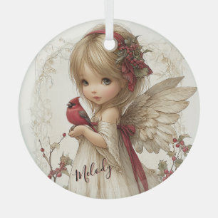 Ein von Stechpalmen berührter Moment der Magie Ornament Aus Glas