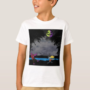 Ein von Zombies gejagter Mann T-Shirt